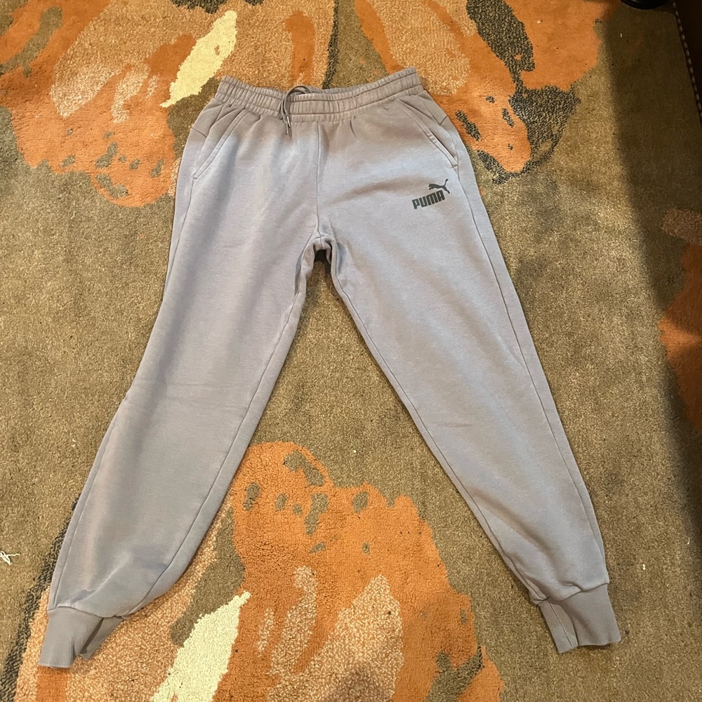 Grey Puma Men Sweatpants Size L
